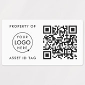 QR het Bezit van identiteitskaart van de Activa va Labels (Design 2)