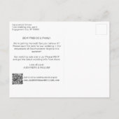 QR het Manuscript van de Foto van de Code Nota Mod Aankondigingskaart (Achterkant)