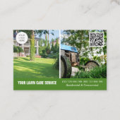 QR het visitekaartje van de Zorg van de Code Lawn  (Voorkant)