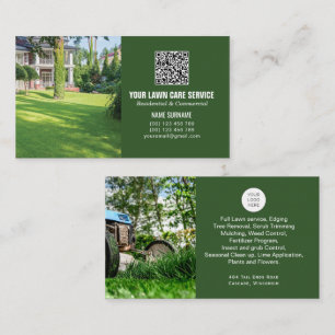 QR het visitekaartje van de Zorg van de Code Lawn 