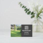 QR het visitekaartje van de Zorg van de Code Lawn (Staand voorkant)
