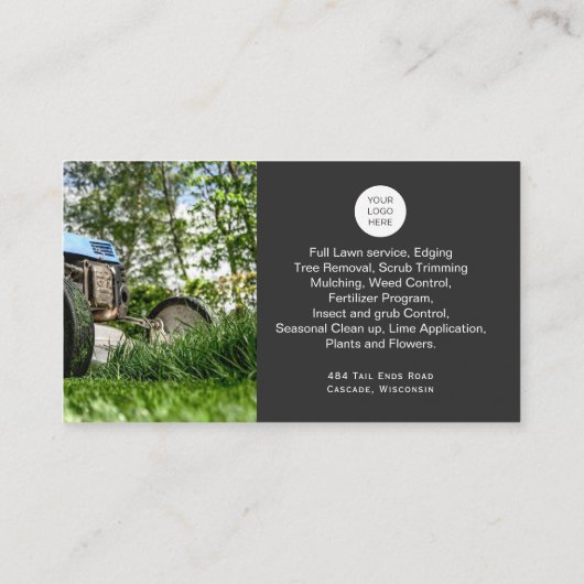 QR het visitekaartje van de Zorg van de Code Lawn  (Achterkant)