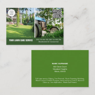QR het visitekaartje van de Zorg van de Code Lawn