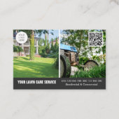QR het visitekaartje van de Zorg van de Code Lawn  (Voorkant)