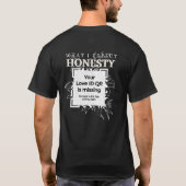 QR - "HONESTY - FLOWERS" - What I Expect T-shirt (Achterkant)