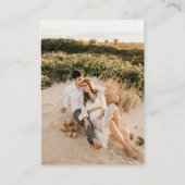 QR-huwelijk scan om gouden foto RSVP Informatiekaartje (Achterkant)