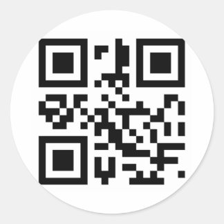 QR - IK HOU VAN JE RONDE STICKER