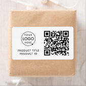 QR-inventariscode | Product-ID Bedrijfs-Logo Etiket (Insitu)