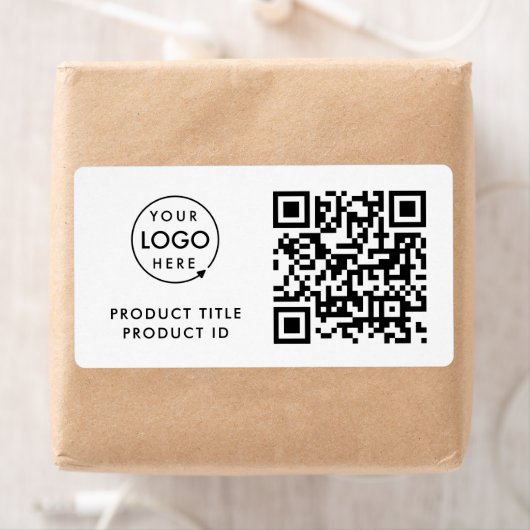 QR-inventariscode | Product-ID Bedrijfs-Logo Etiket (Insitu)
