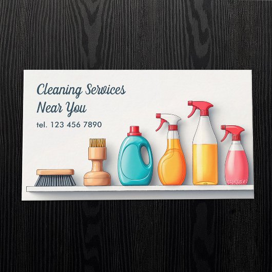 QR Janitorial Services Cleaning Visitekaartje