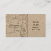 QR keukenkastje Contactkaartje (Voorkant)