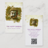*~* QR Koper Artsy Buddha AP33 QR Logo Visitekaartje (Voorkant / Achterkant)