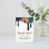 *~* QR KOSMISCHE DRUPPELS - Logo BEDANKT AP8 Revie Informatiekaartje (Staand voorkant)