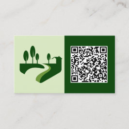 🍃 QR Landscaping Grasmaaier Visitekaartje