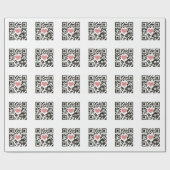 QR Liefdescode Cadeaupapier (Vlak)