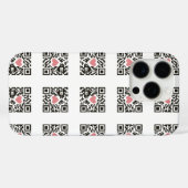 QR Liefdescode Case-Mate iPhone Case (Achterkant (horizontaal))