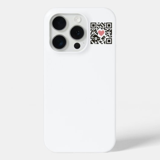 QR Liefdescode Case-Mate iPhone Case (Achterkant)