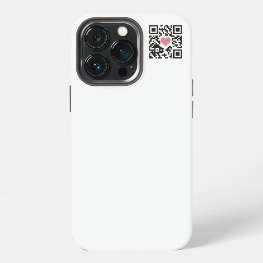QR-liefdescode iPhone Hoesje (Achterkant)