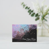 *~* QR Logo AP46 Elegant Eedal Magical Glitter Visitekaartje (Staand voorkant)