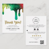 *~* QR LOGO AP8 KOSMISCHE DRUPPELS. DANK U, Review Informatiekaartje (Voorkant / Achterkant)