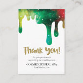 *~* QR LOGO AP8 KOSMISCHE DRUPPELS. DANK U, Review Informatiekaartje (Voorkant)