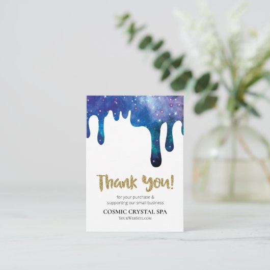 *~* QR . LOGO COSMIC DANK U Review DRIPS AP8 Informatiekaartje (Staand voorkant)