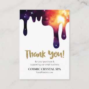 *~* QR . LOGO COSMIC DRIP BEDANKT U Review AP8 Informatiekaartje