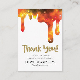 *~* QR LOGO COSMIC DRIPS. DANK U Review AP8 Informatiekaartje