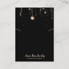 *~* QR Logo Cosmic Moon Jewelry Earring Ketting Visitekaartje