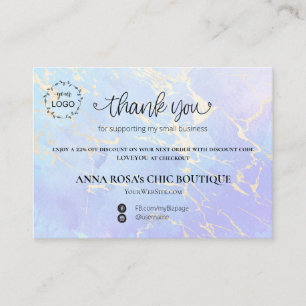 *~* QR Logo Dank u Universum Lotus Branding AP3 Informatiekaartje