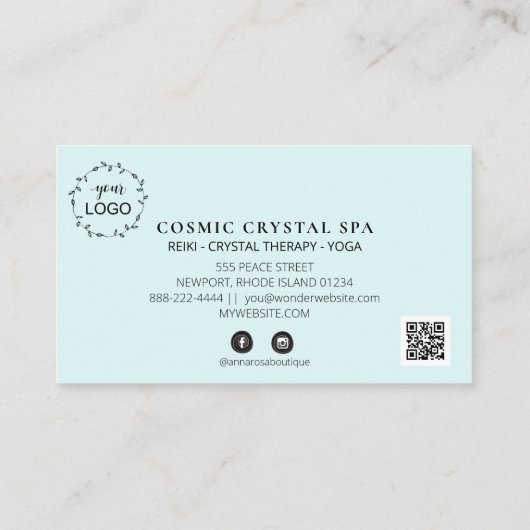 *~* QR LOGO Hartelijk dank Klantenkaartje (Achterkant)