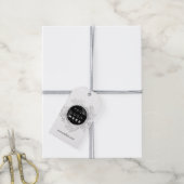 Qr Logo Productbeschrijving Prijs Witte grijs Cadeaulabel (Met Touw)