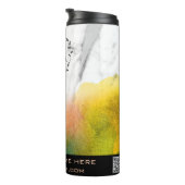 *~* QR LOGO regenboogkleurige onicorn-kleuren  Thermosbeker (Geroteerd rechts)