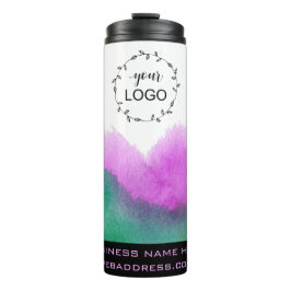 *~* QR LOGO Unicorn regenboogkleuren   Thermosbeker