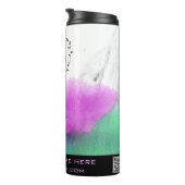 *~* QR LOGO Unicorn regenboogkleuren   Thermosbeker (Geroteerd rechts)