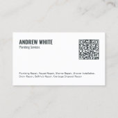 QR-loodgieter Visitekaartje (Achterkant)