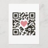 QR Love Code Briefkaart (Voorkant)