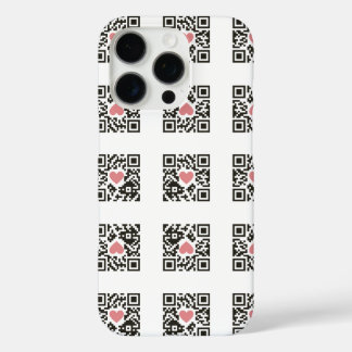 QR Love Code iPhone 16 Pro Hoesje