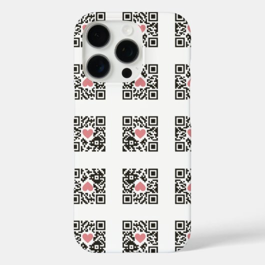 QR Love Code Case-Mate iPhone Case (Achterkant)