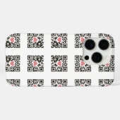 QR Love Code Case-Mate iPhone Case (Achterkant (horizontaal))