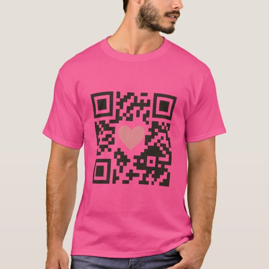 QR Love Code T-shirt (Voorkant)