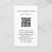 *~* QR Luxe Agaat Ivoor Wit Goud Glitter AP66 Visitekaartje (Achterkant)