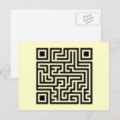 QR Maze Briefkaart (Voorkant / Achterkant)
