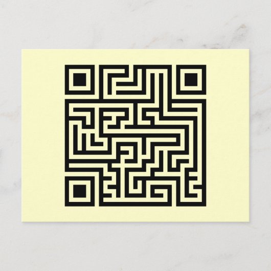 QR Maze Briefkaart (Voorkant)