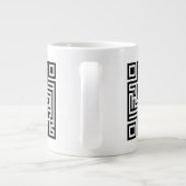 QR Maze Grote Koffiekop (Achterkant)
