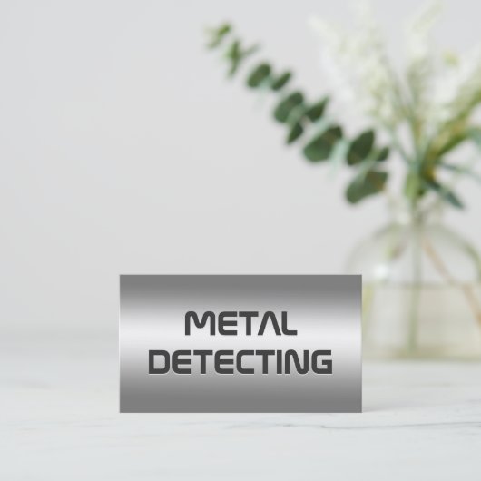 QR metaaldetector Visitekaartje (Staand voorkant)