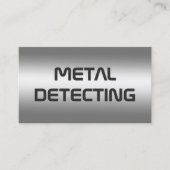 QR metaaldetector Visitekaartje (Voorkant)