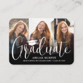 QR Mini Afstuderen aankondiging 3 foto invoegen (Voorkant)