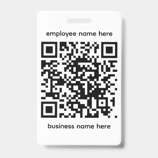 QR naam badge (Voorzijde)