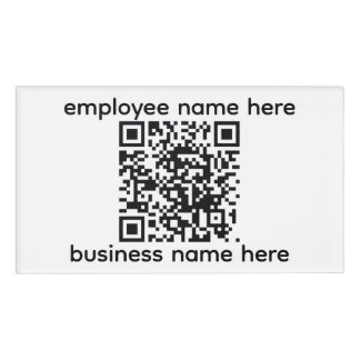 QR Naamlabel Naambadge